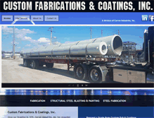 Tablet Screenshot of customfabandcoatings.com